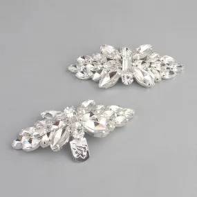 1 Pair Rhinestone DIY Shoe Clip Charms Wedding Shoes Buckle