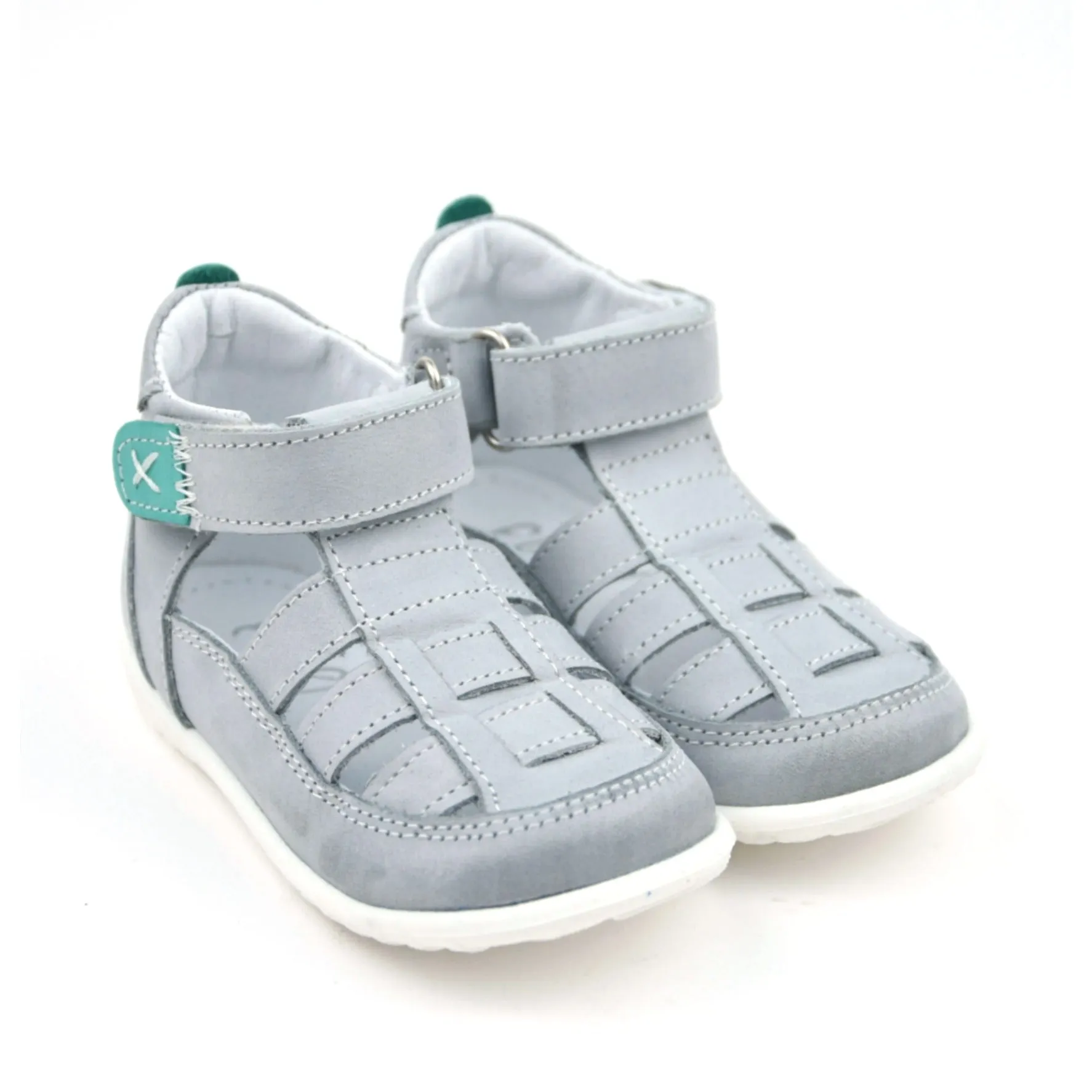 (1079-1) Emel grey closed sandals