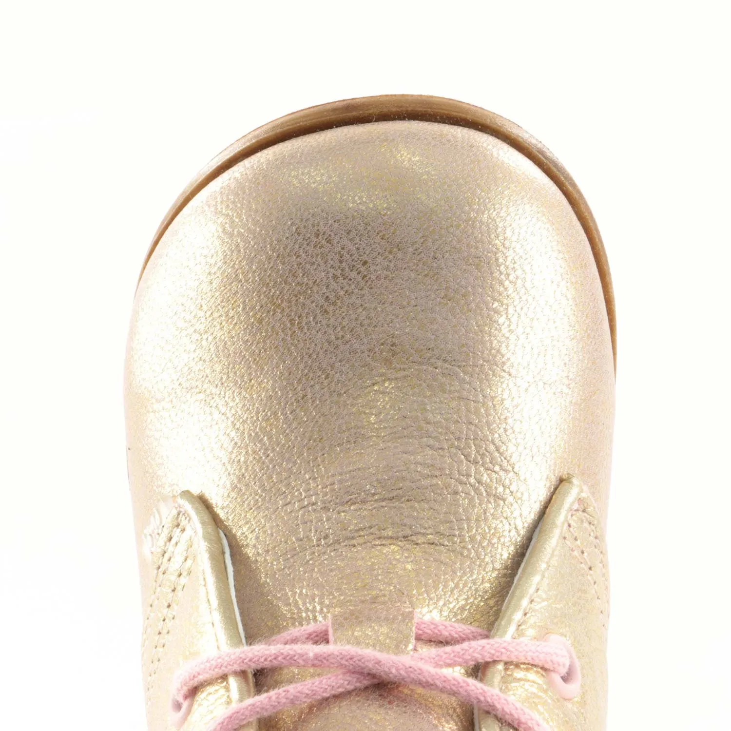 (2345-4) Emel Shiny Pink Lace Up Shoes