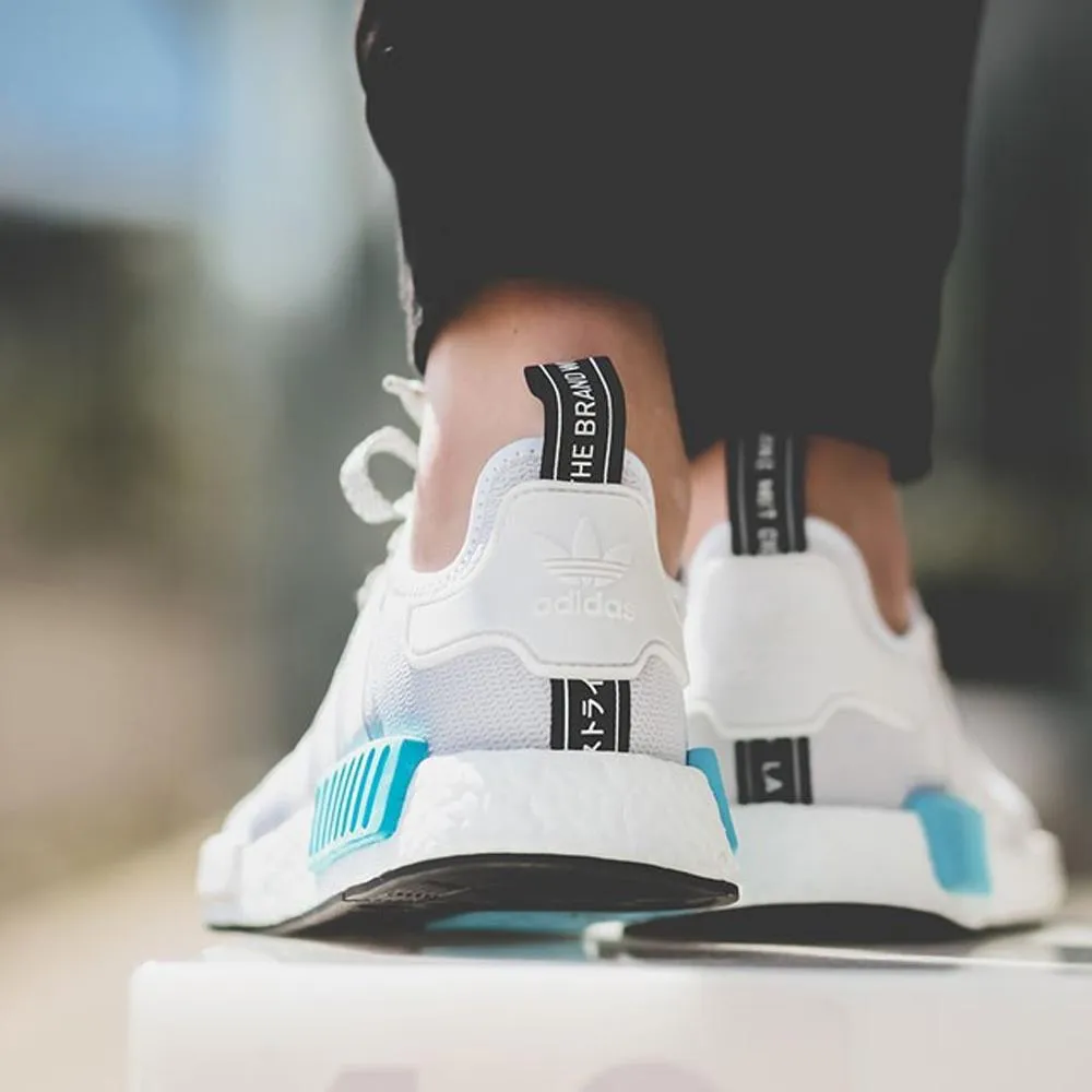 Adidas NMD_R1 Reflective White-Bright Cyan