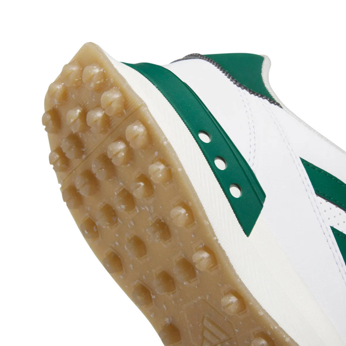 adidas S2G Spikeless Leather 24 Golf Shoes - White/Green/Gum