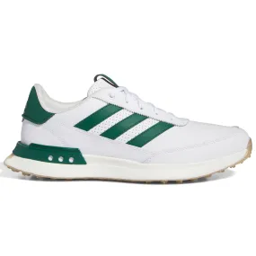 adidas S2G Spikeless Leather 24 Golf Shoes - White/Green/Gum