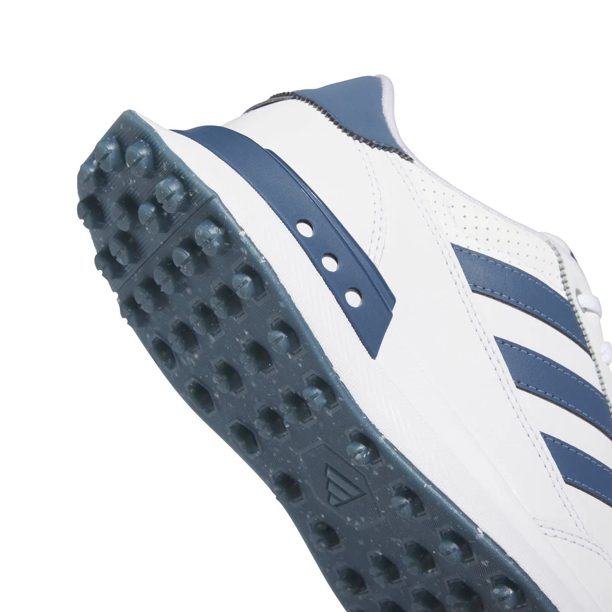 adidas S2G Spikeless Leather 24 Golf Shoes - White/Navy