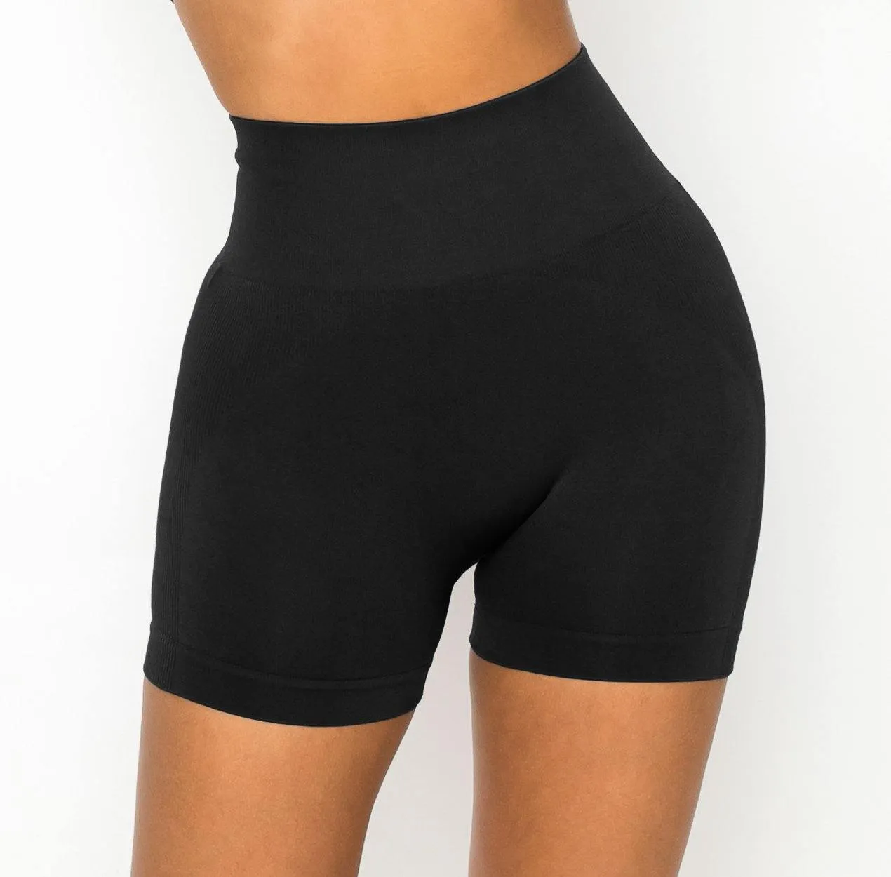 ALWAYS Women's Seamless Biker Shorts - Sexy High Waisted Yoga Running Athletic Workout Short Pants