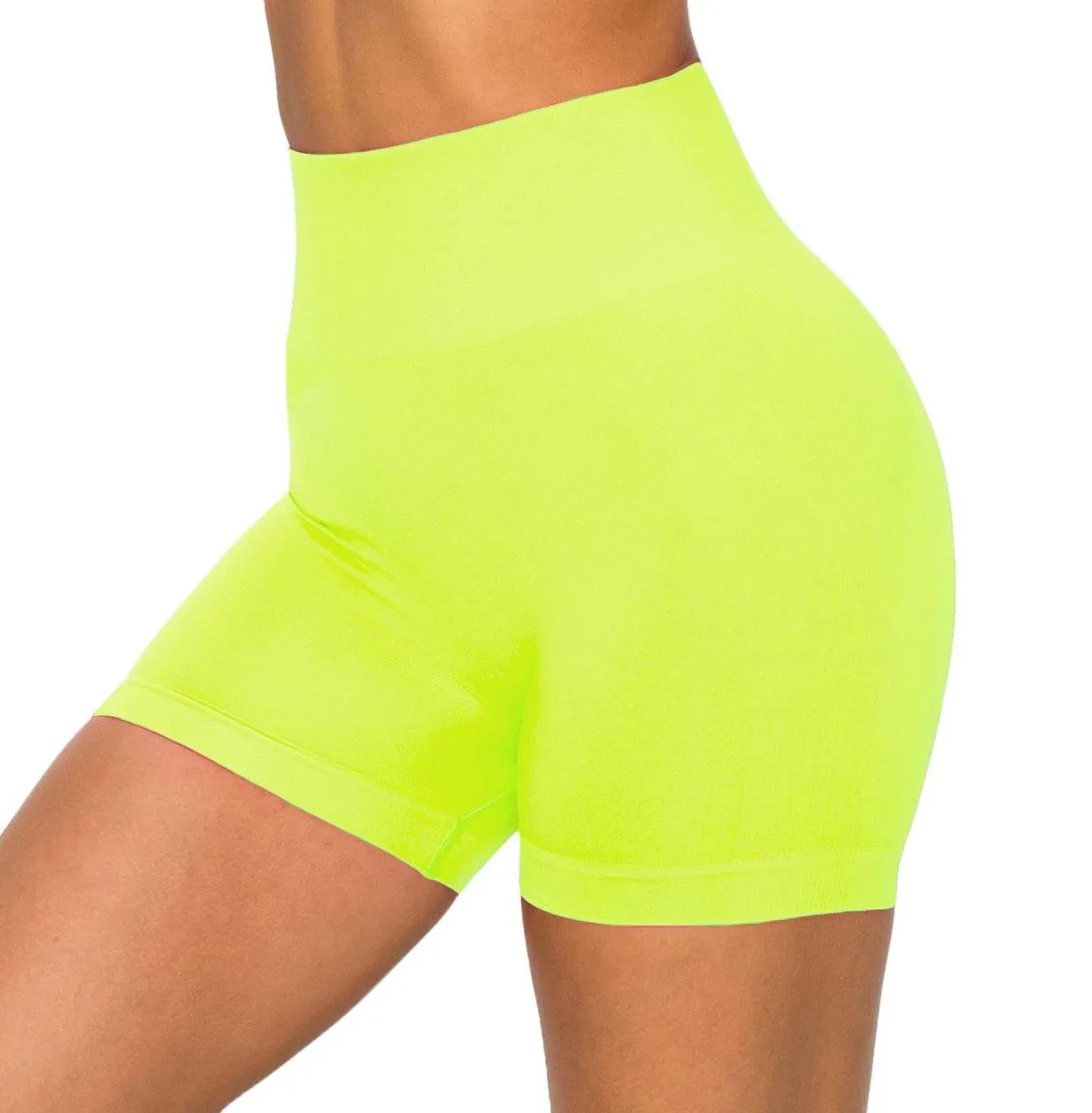 ALWAYS Women's Seamless Biker Shorts - Sexy High Waisted Yoga Running Athletic Workout Short Pants