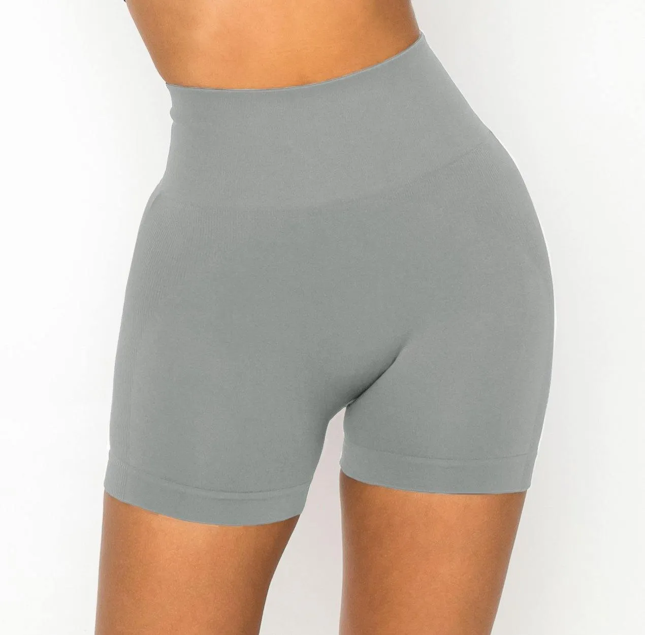 ALWAYS Women's Seamless Biker Shorts - Sexy High Waisted Yoga Running Athletic Workout Short Pants