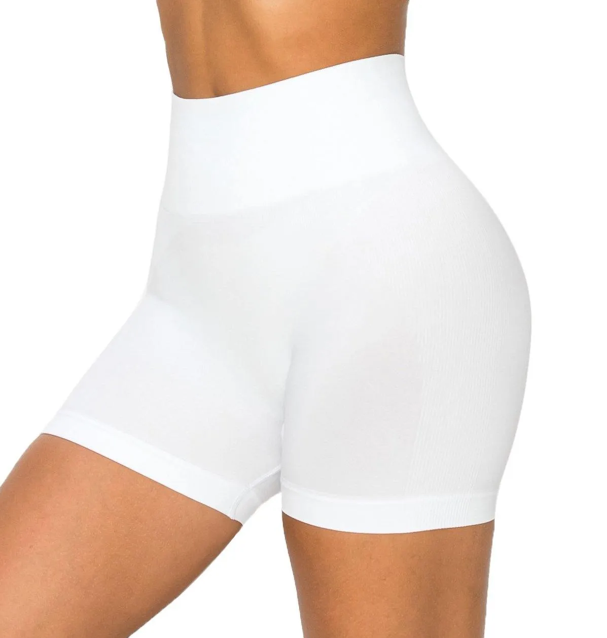 ALWAYS Women's Seamless Biker Shorts - Sexy High Waisted Yoga Running Athletic Workout Short Pants