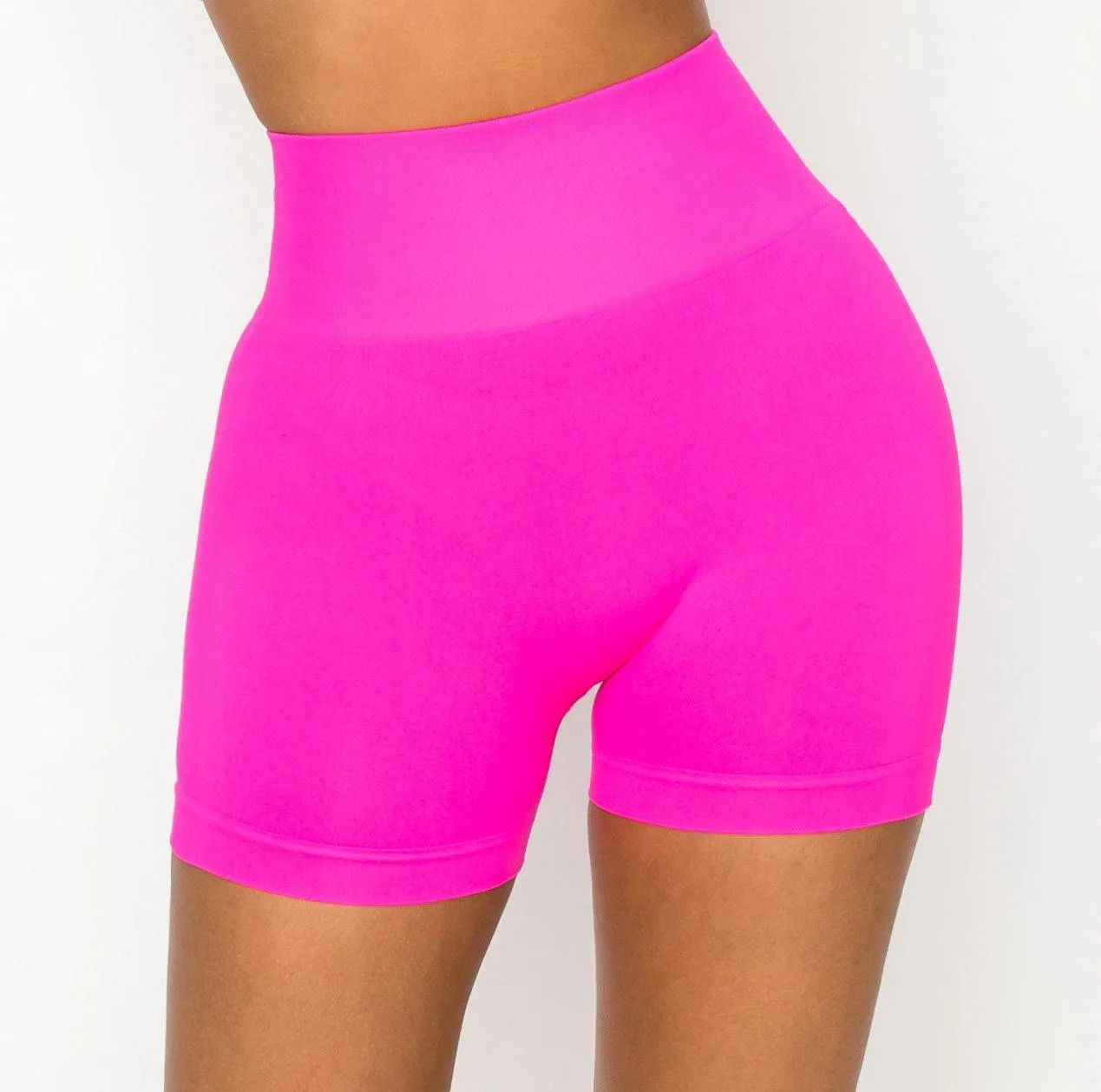 ALWAYS Women's Seamless Biker Shorts - Sexy High Waisted Yoga Running Athletic Workout Short Pants