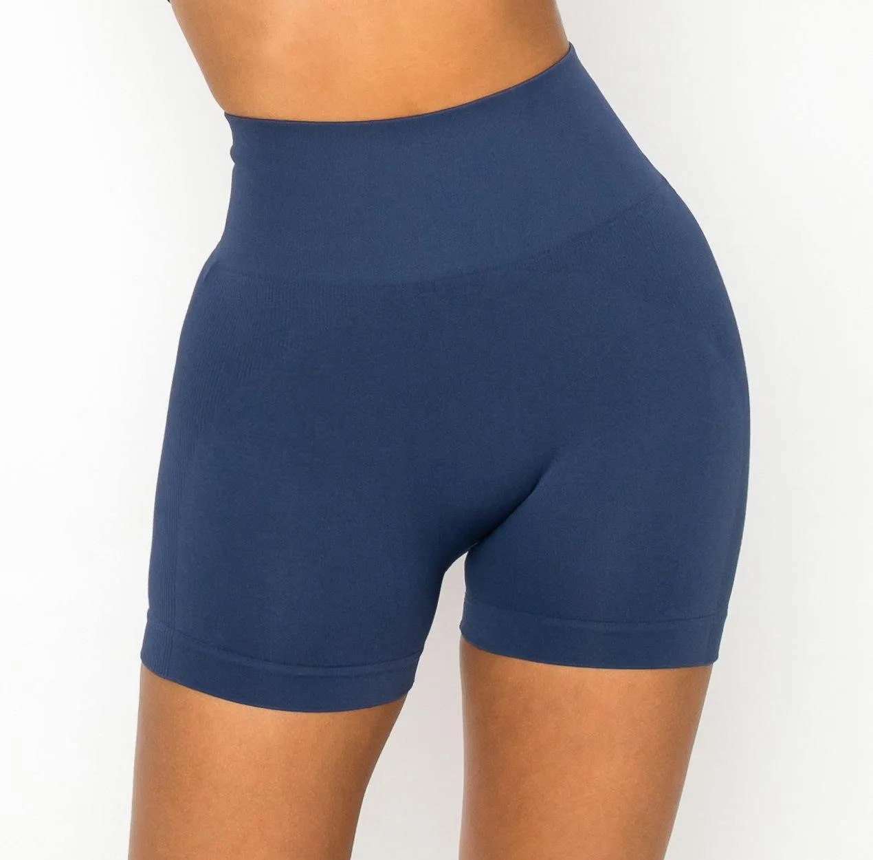 ALWAYS Women's Seamless Biker Shorts - Sexy High Waisted Yoga Running Athletic Workout Short Pants