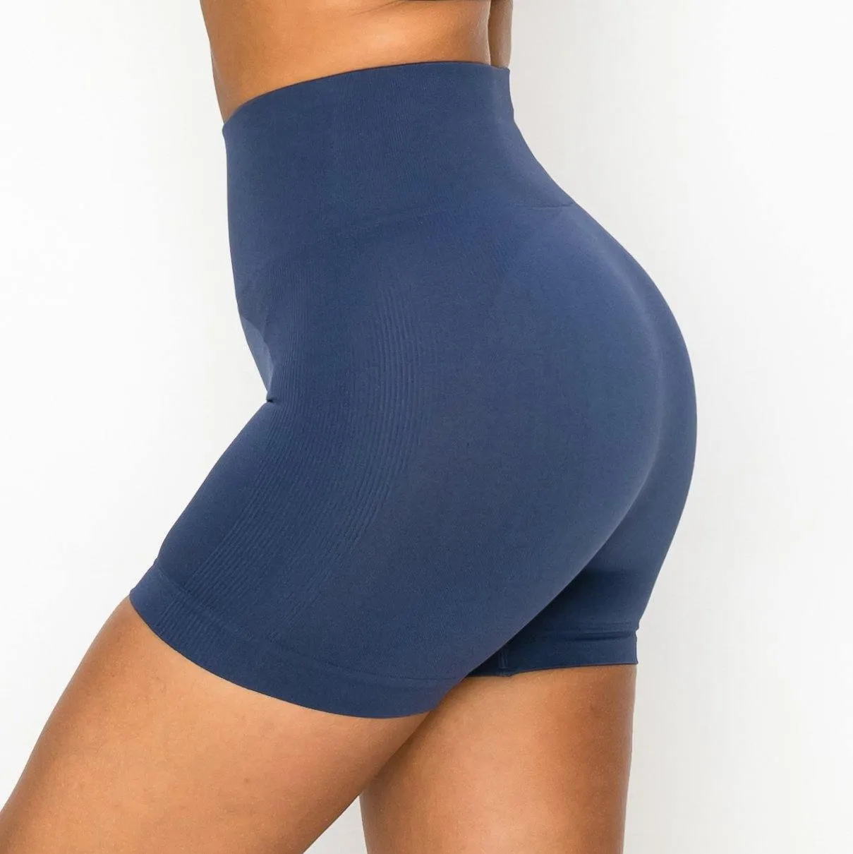 ALWAYS Women's Seamless Biker Shorts - Sexy High Waisted Yoga Running Athletic Workout Short Pants