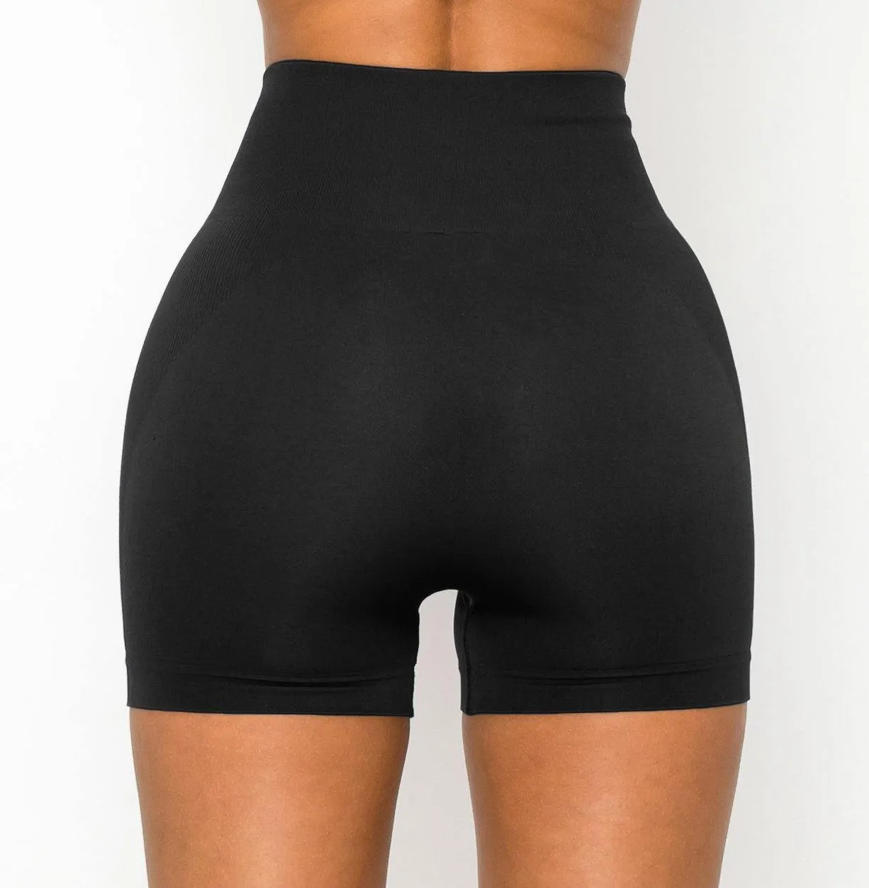 ALWAYS Women's Seamless Biker Shorts - Sexy High Waisted Yoga Running Athletic Workout Short Pants