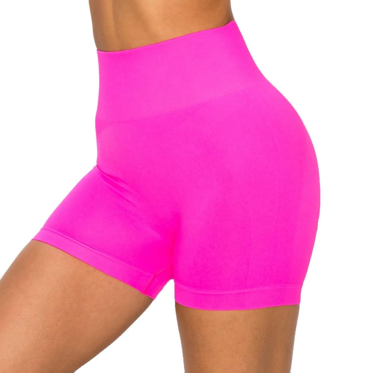 ALWAYS Women's Seamless Biker Shorts - Sexy High Waisted Yoga Running Athletic Workout Short Pants