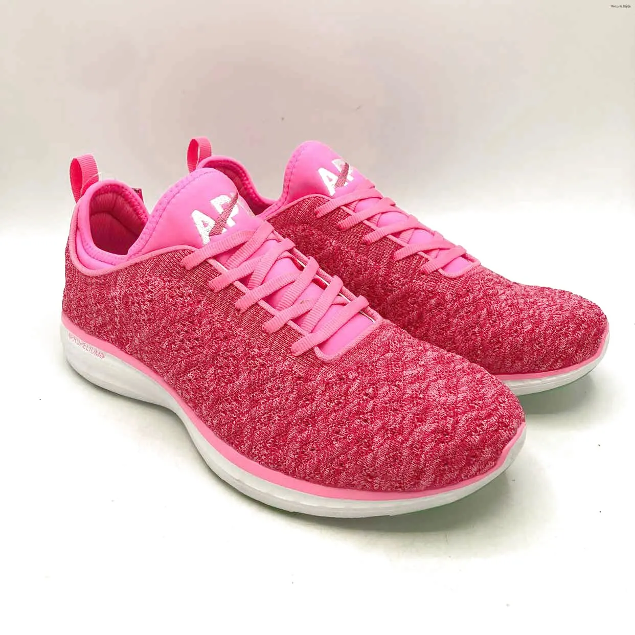 APL-Athletic Propulsion Labs White Fuschia Sneaker Shoe Size 42 US: 11 Shoes