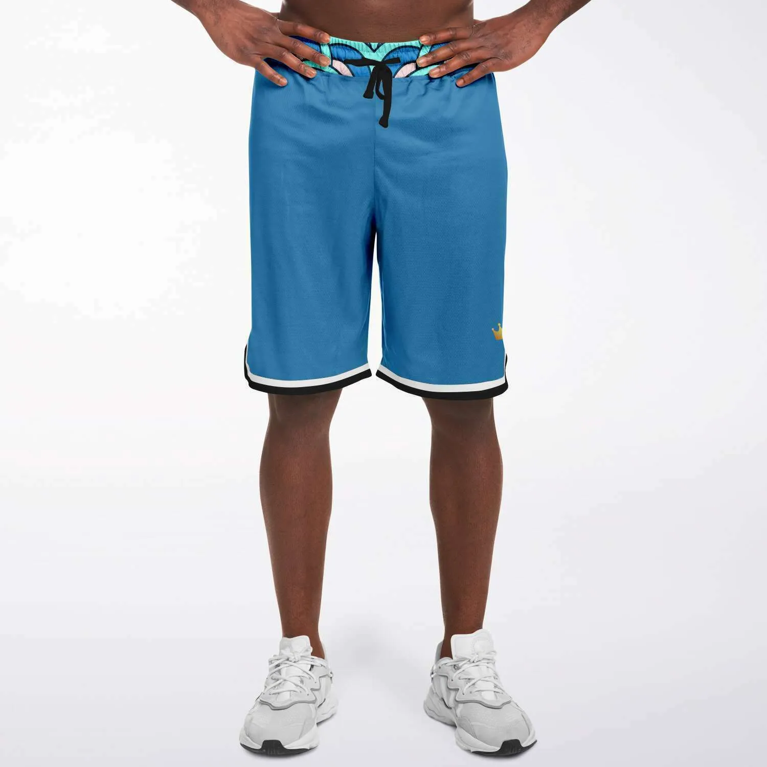 Aqua Amarillo Unisex Basketball Shorts