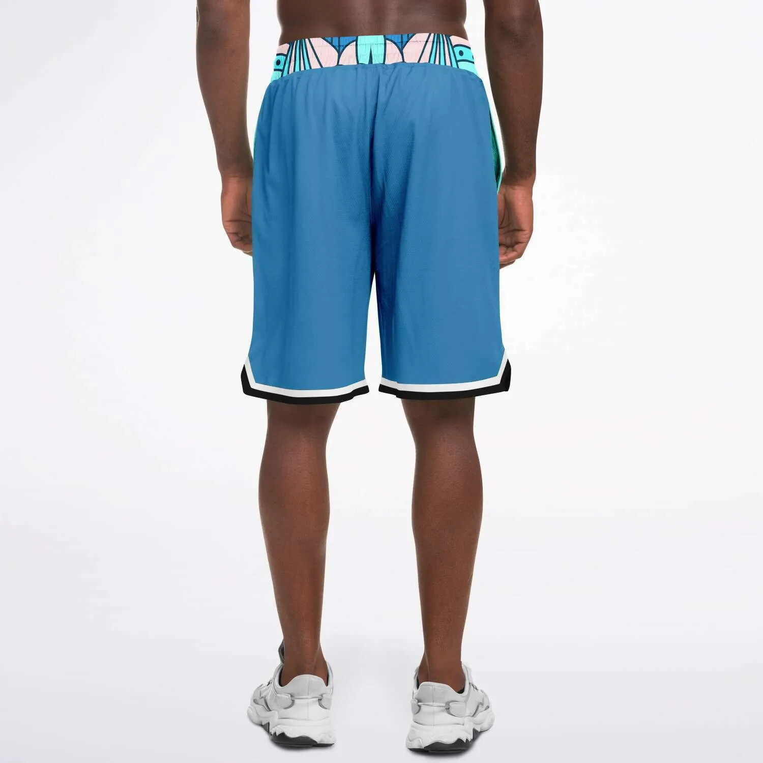 Aqua Amarillo Unisex Basketball Shorts