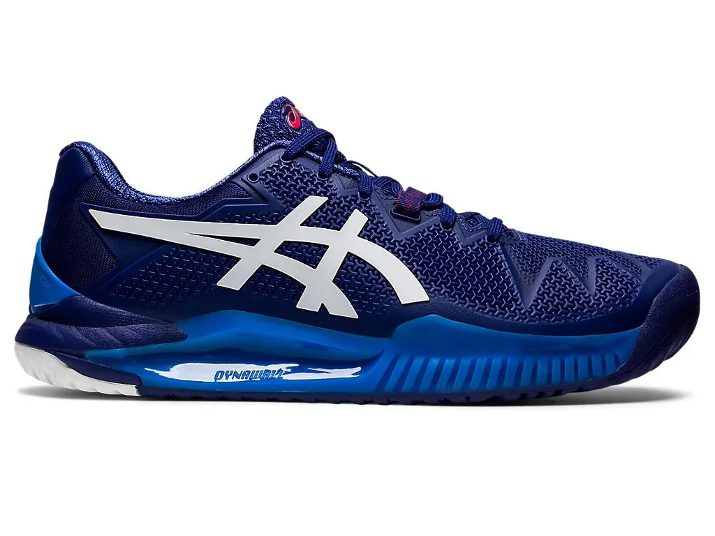 Asics Gel Resolution 8 Tennis Shoe - Dive Blue/White