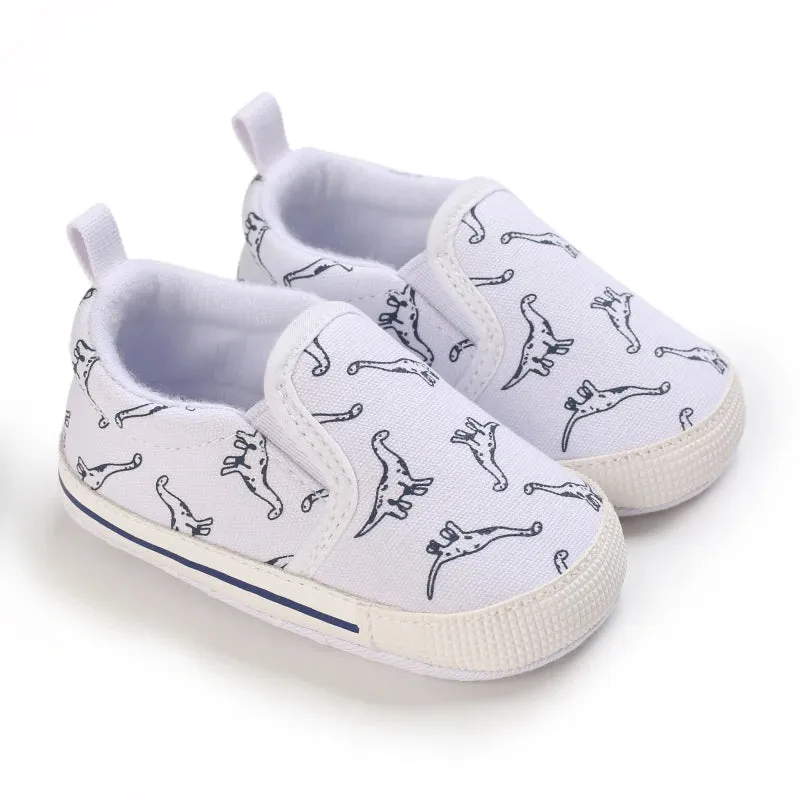 Baby Boys Casual Dinosaur Canvas Shoes