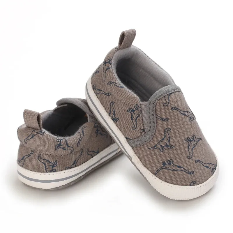 Baby Boys Casual Dinosaur Canvas Shoes