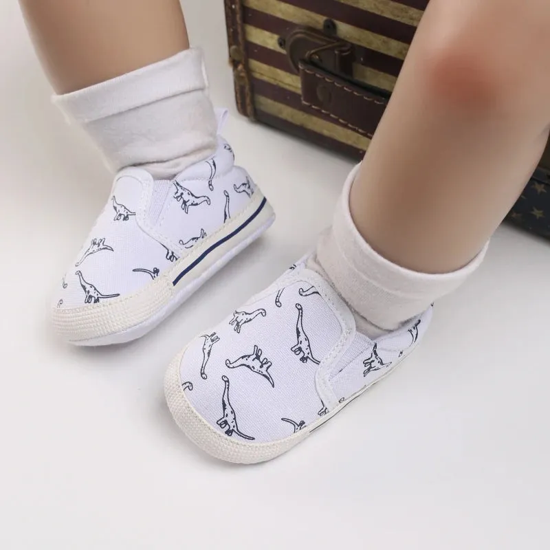 Baby Boys Casual Dinosaur Canvas Shoes