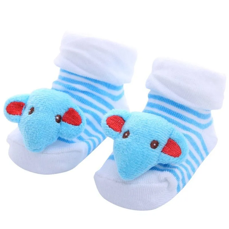 Baby Toddler 3D Decorative Image Anti-Slip Socks