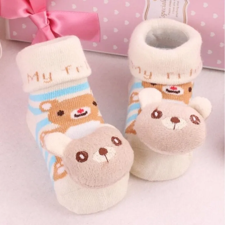 Baby Toddler 3D Decorative Image Anti-Slip Socks