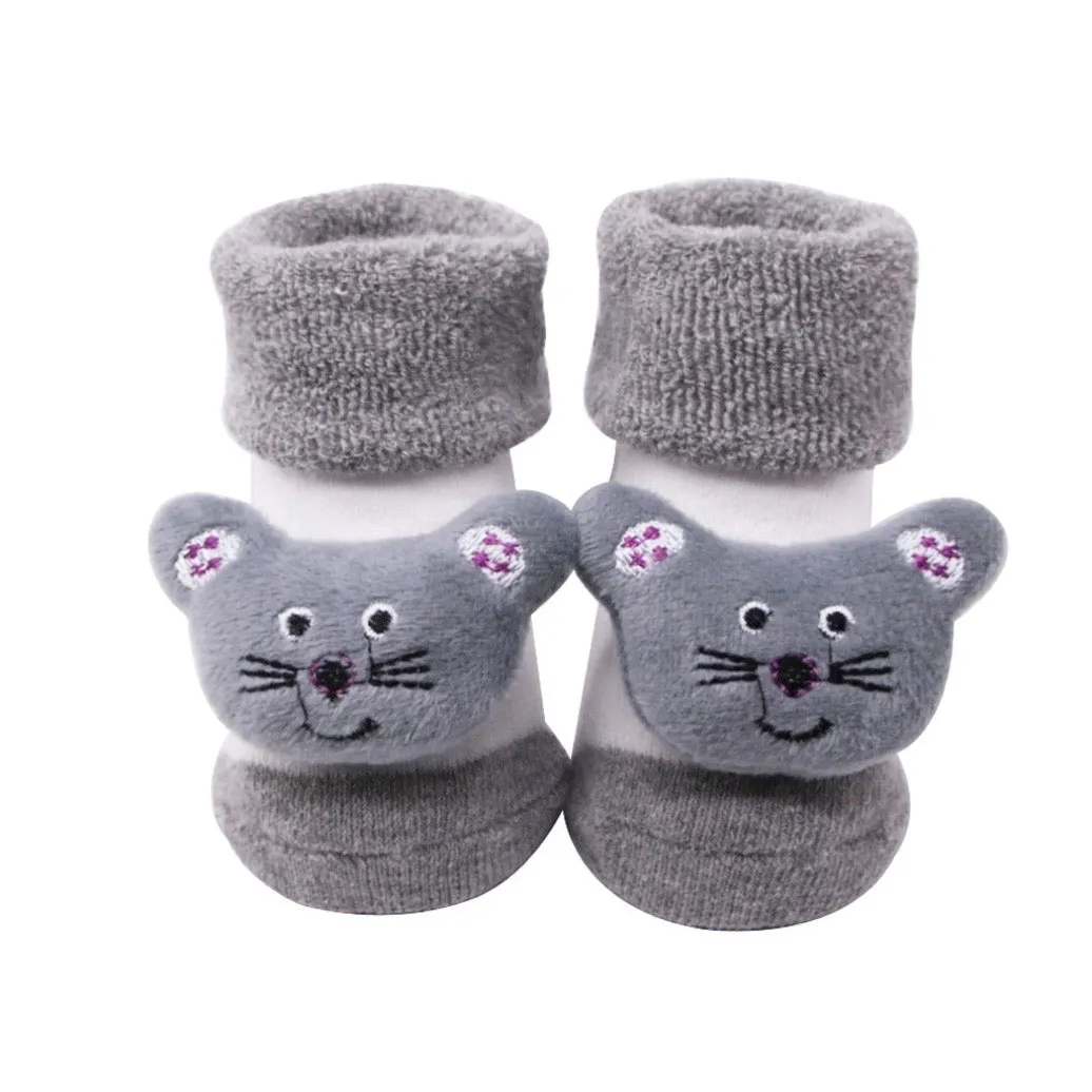 Baby Toddler 3D Decorative Image Anti-Slip Socks