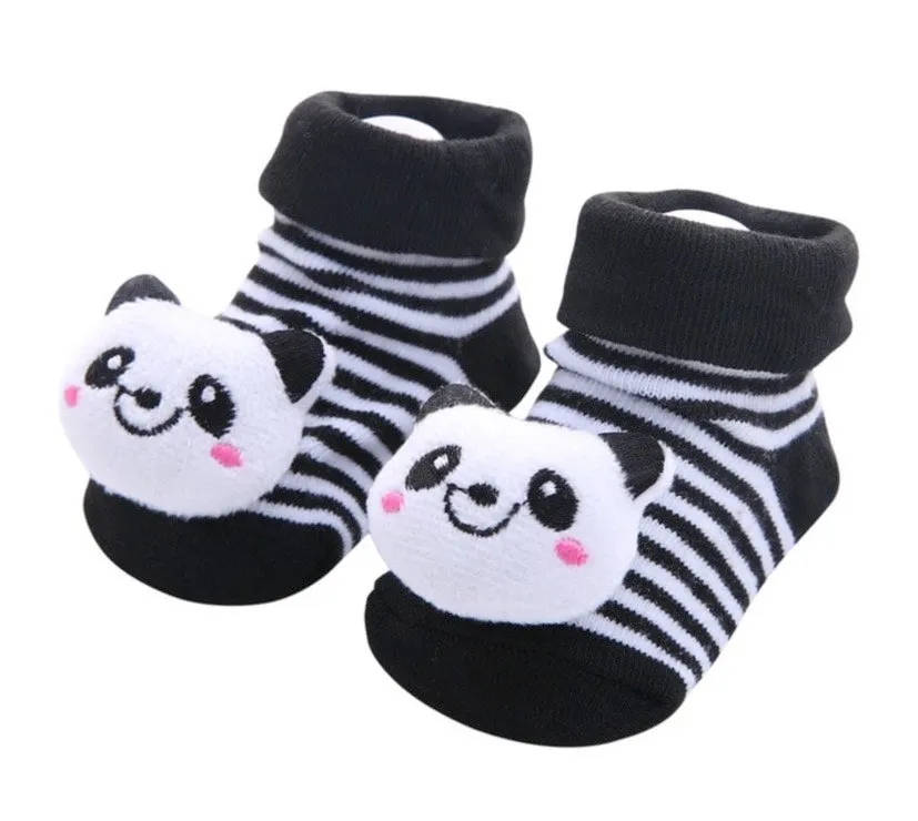 Baby Toddler 3D Decorative Image Anti-Slip Socks