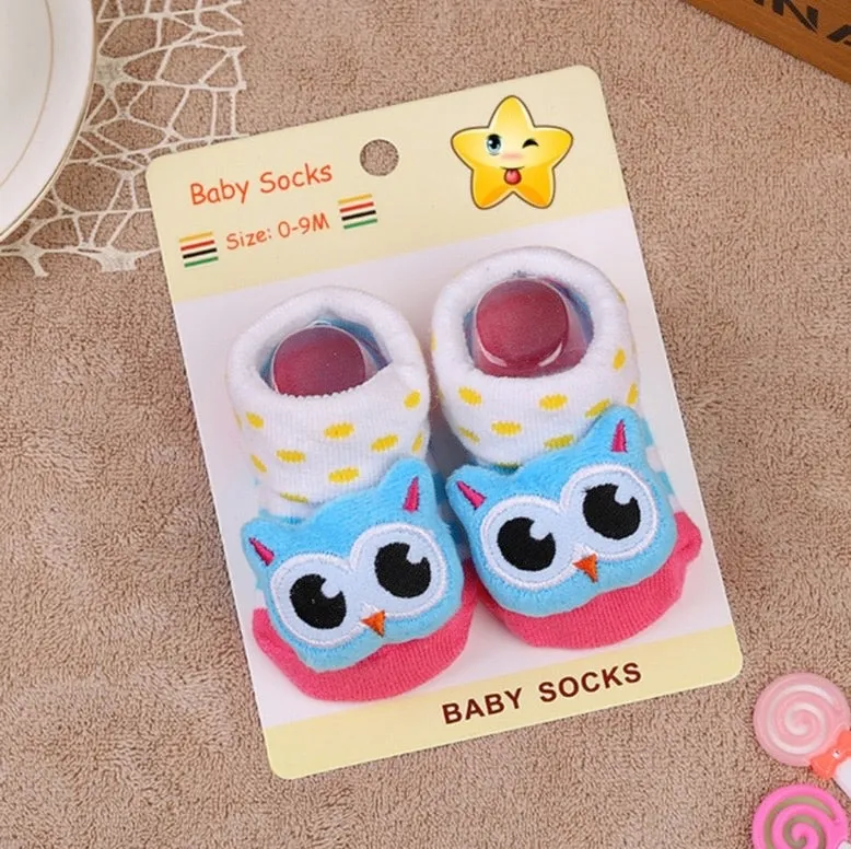 Baby Toddler 3D Decorative Image Anti-Slip Socks