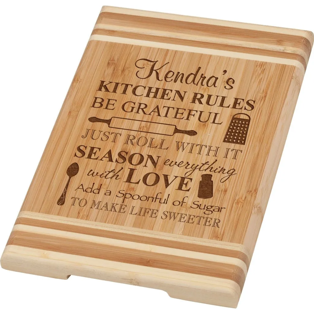 BAMBOO CUTTING BOARD - Engravable (ZNHC04)