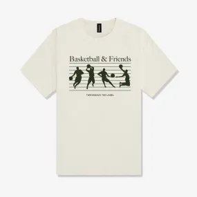 Basketball & Friends Social Tee - Off White