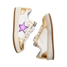 Belle Cher Sneaker - Purple/Gold Metallic