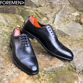 BENEDICT | Black Brogue Oxfords