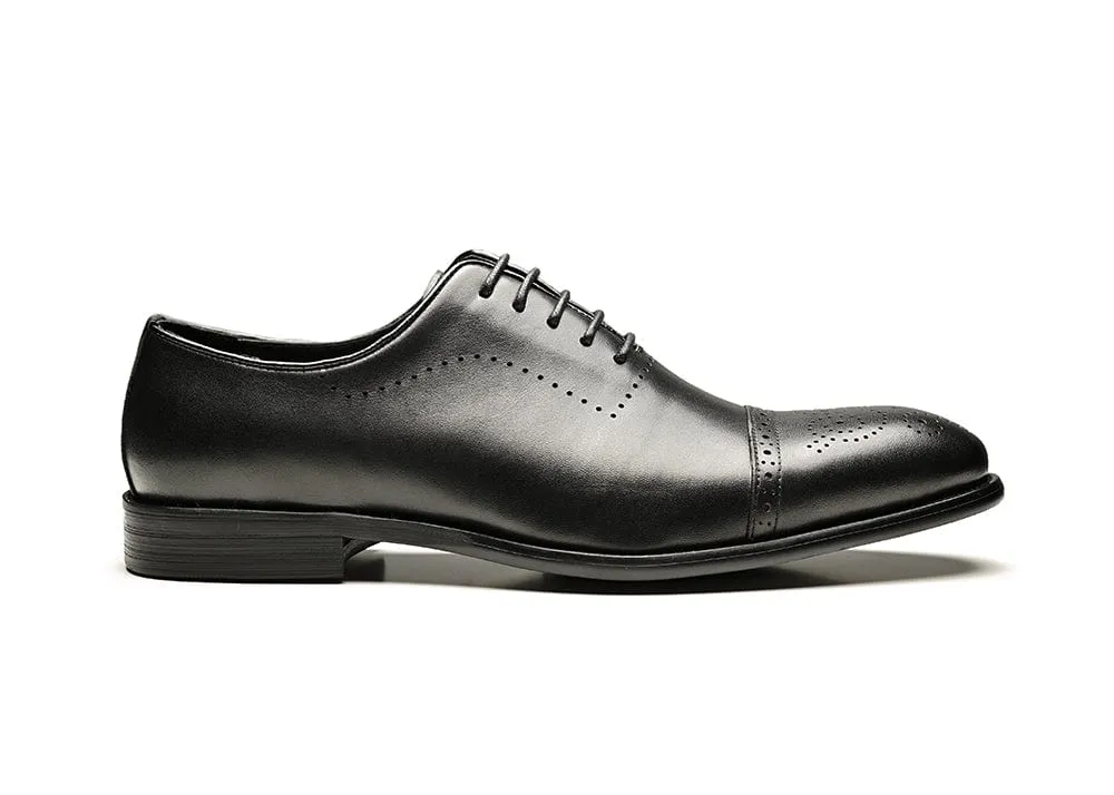 BENEDICT | Black Brogue Oxfords