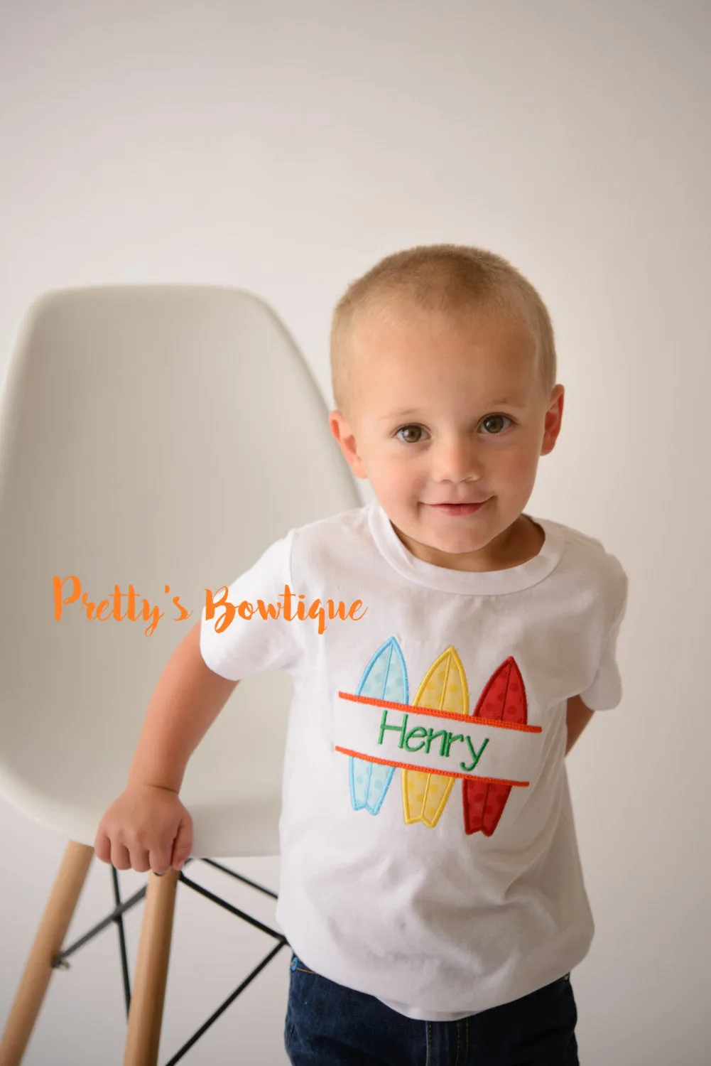 Boys Beach Shirt-- Personalized Boys shirt -- Surf Board boys summer applique shirt -- Surfing Shirt -- Summer Shirt -- Boys Bodysuit