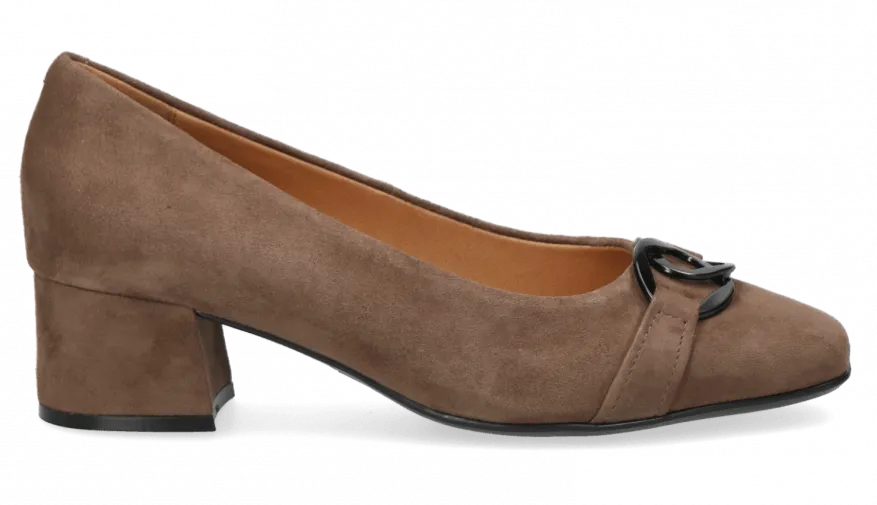 Caprice Ladies Slip On Block Heel Shoe 22306-29 367