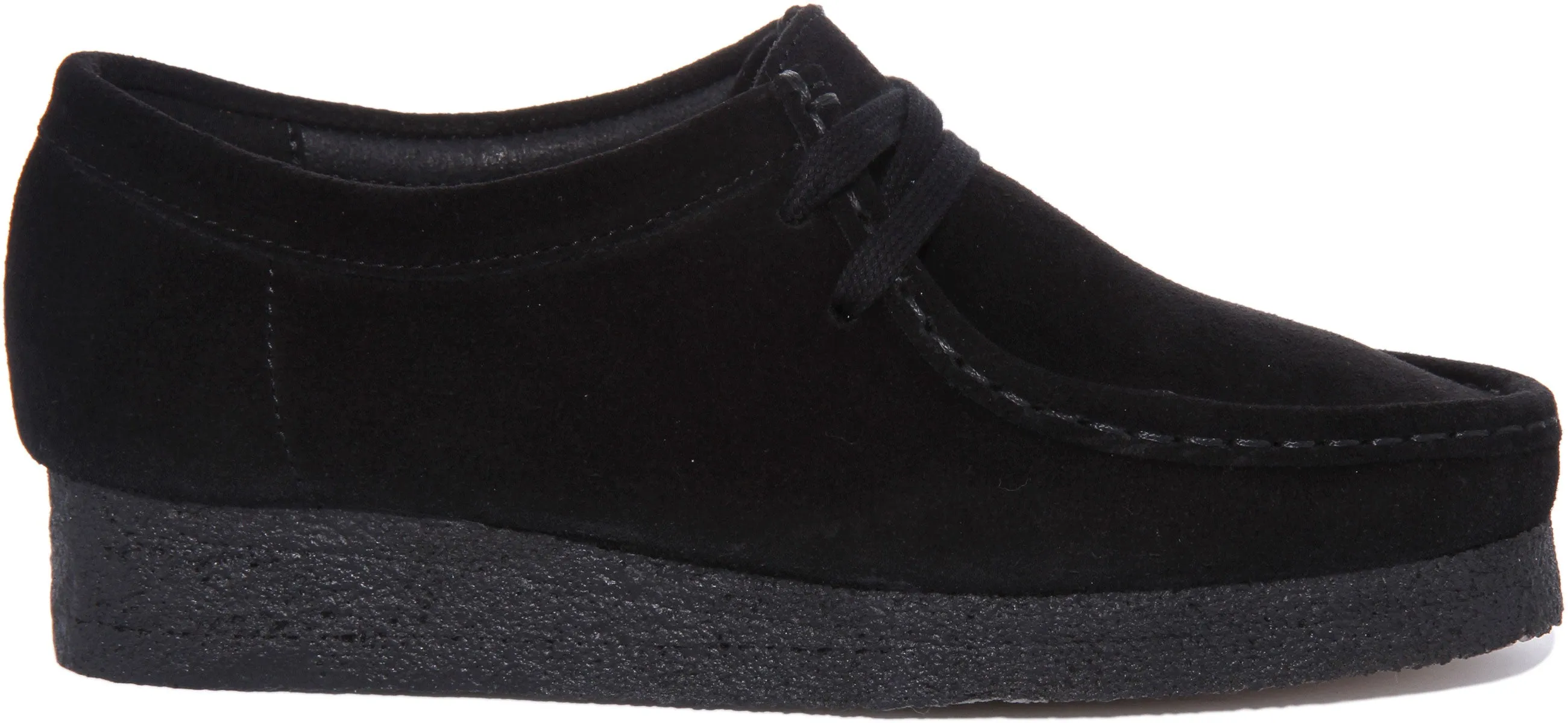 Clarks Originals Wallabee In Black Suede For Women