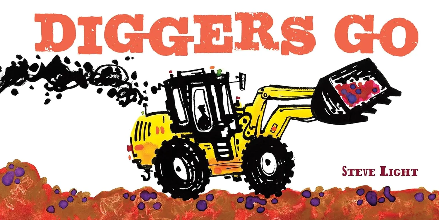 Diggers Go Board Book