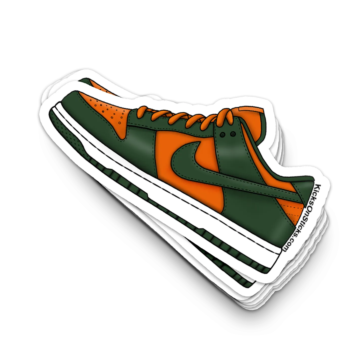 Dunk Low "Miami Hurricane" Sneaker Sticker