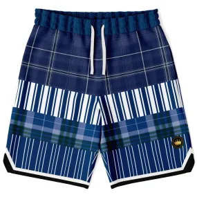 Fair Isle Blue Basketball Shorts