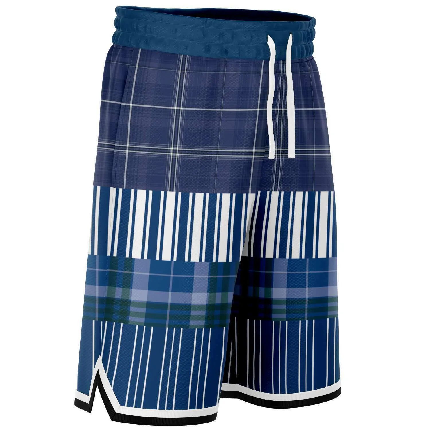 Fair Isle Blue Basketball Shorts