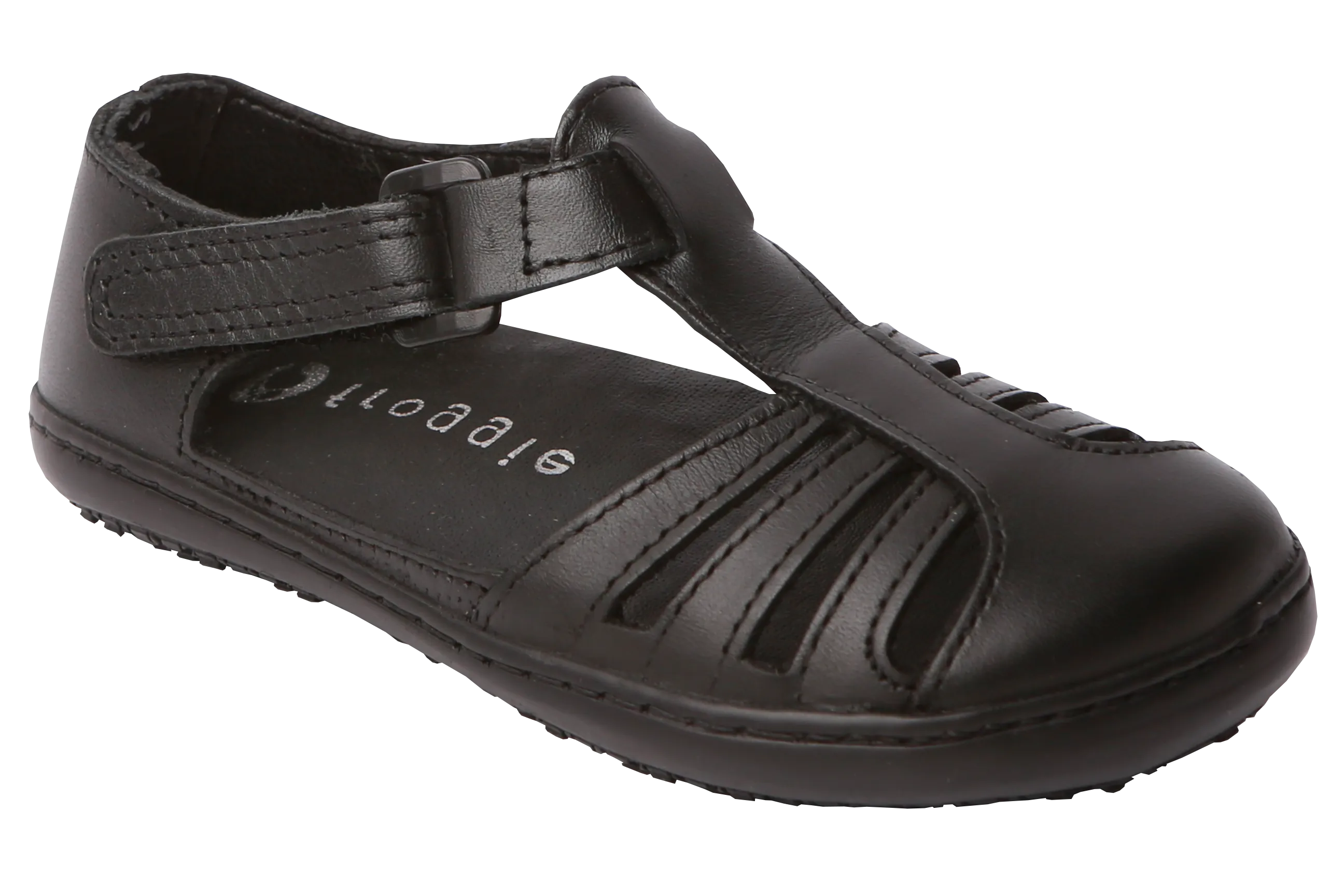 Froggies Girls School Sandals - Black