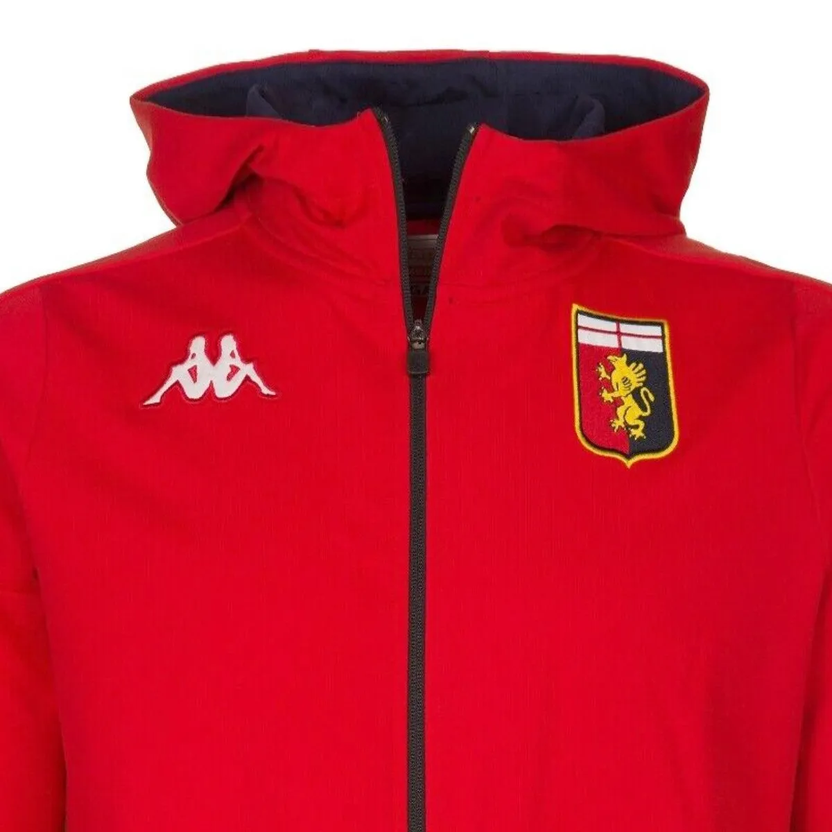 Genoa CFC Soccer training presentation hooded jacket 2021 - Kappa