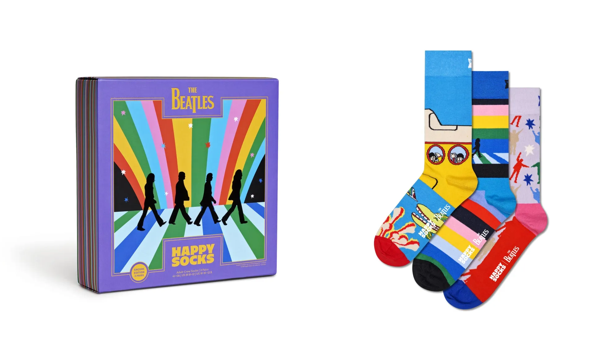 Happy Socks 'Beatles' Socks Gift Set - 3 Pack