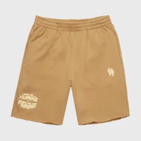 HF BASKETBALL SWEAT SHORTS BROWN