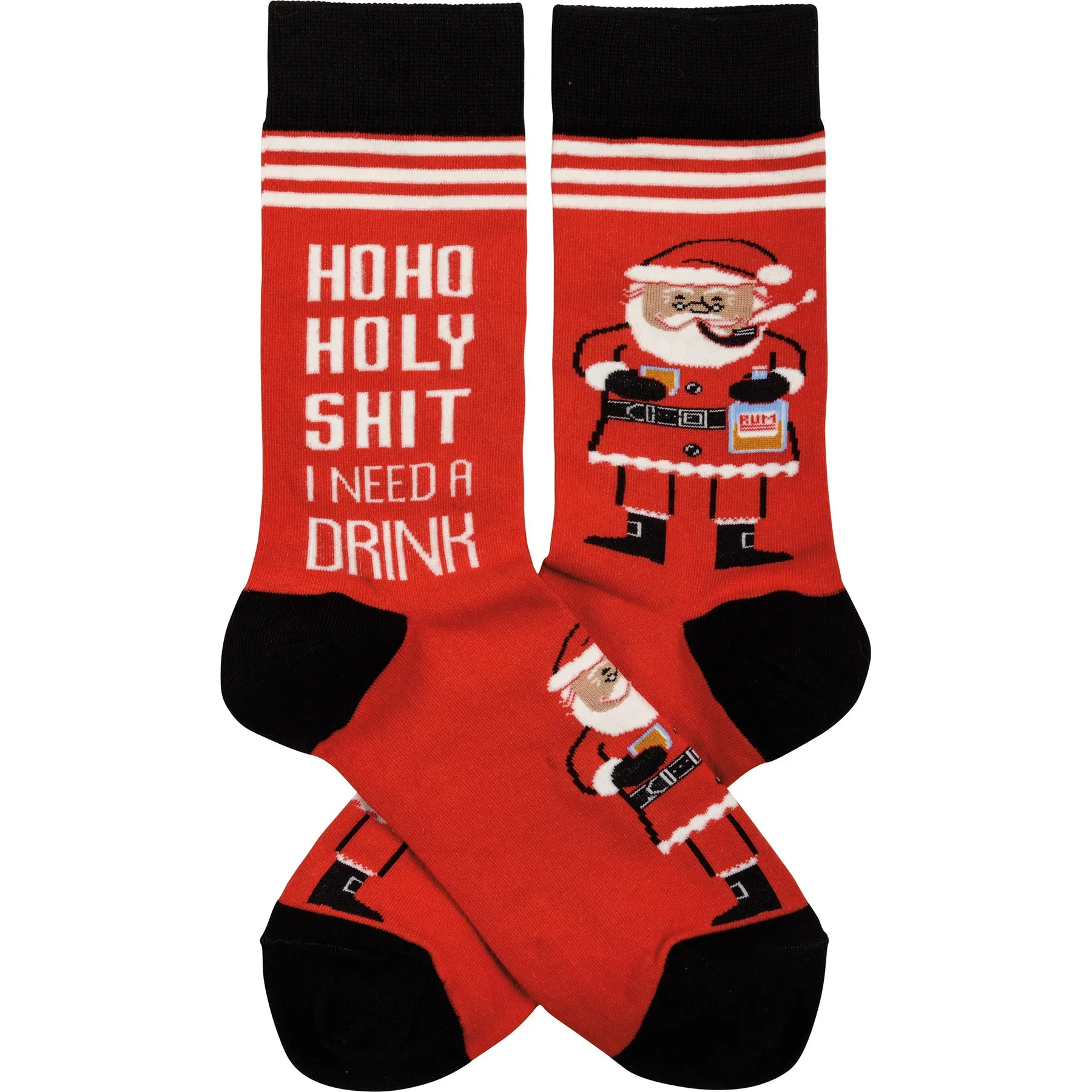 Ho Ho Holy Shit I Need A Drink Socks