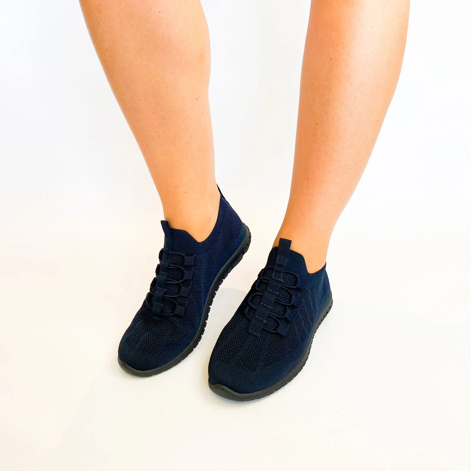 Hush Puppies navy nansia slip on sneaker