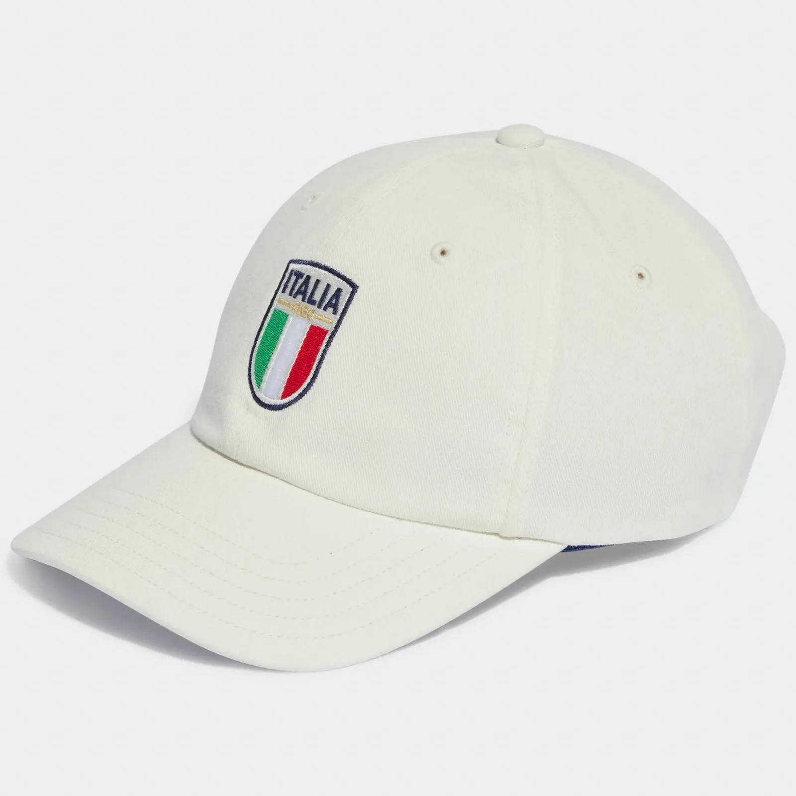 Italy National FIGC 2022/23 Cap HAT Football Off White / Dark Blue (Soccer) by Adidas