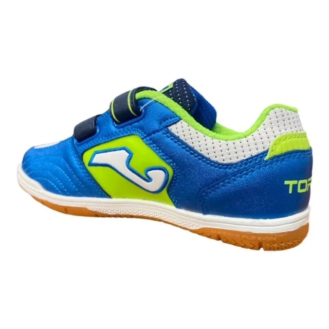 Joma junior indoor soccer shoe Top Flex 704 Navy-Fluor TOPJS.704