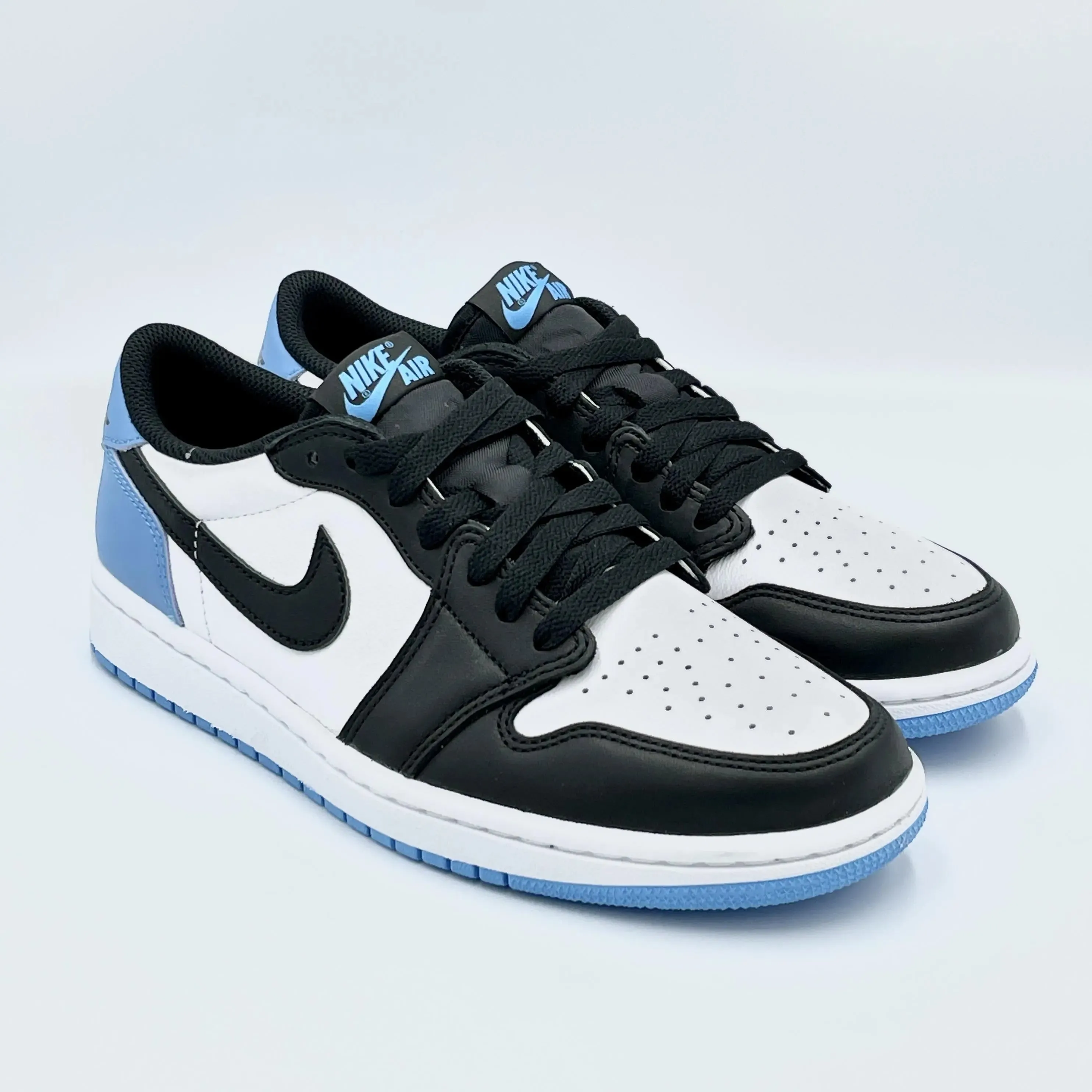 Jordan 1 Retro Low OG Black Dark Powder Blue