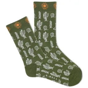 K.Bell Women's Cacti Crew Sock